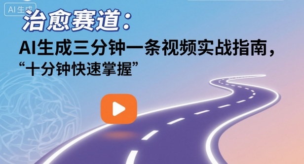 治愈赛道：AI生成三分钟一条视频实战指南，十分钟快速掌握-淘朋友